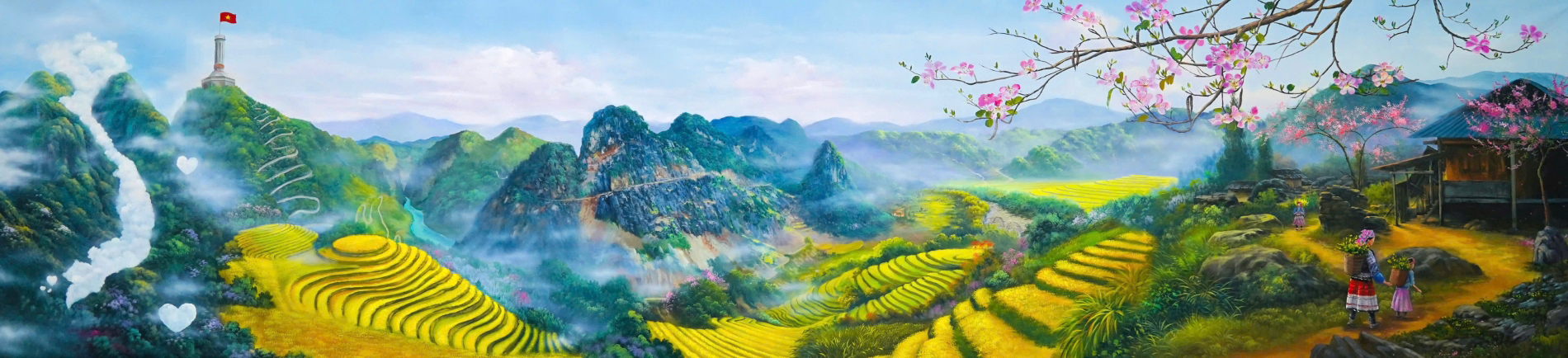 Bức tranh số 1: Hà Giang – Sơn La 