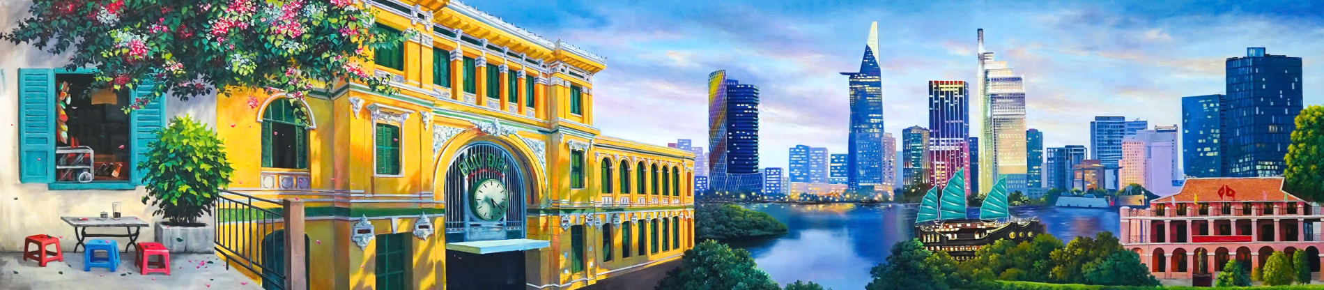 Bức tranh số 34: Bến Nhà Rồng Thành phố Hồ Chí Minh 